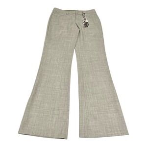 NWT Express Editor Women's Low-Rise Straight Flare Pants Grey Size 2